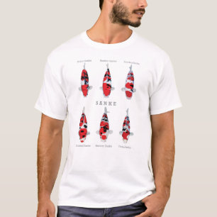 Belle variété Sanke Koi Fish T-shirt