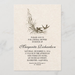belle vintage élégante douche nuptiale invitations
