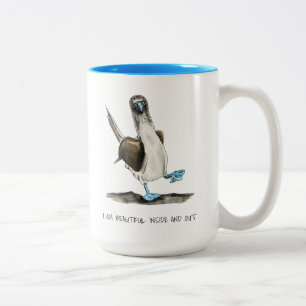 Belles Affirmations d'oiseaux Mug à café à deux
