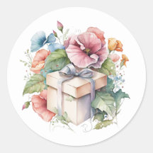 Belles Autocollants Aquarelle