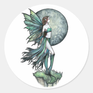 Belles Autocollants de Fée Verte