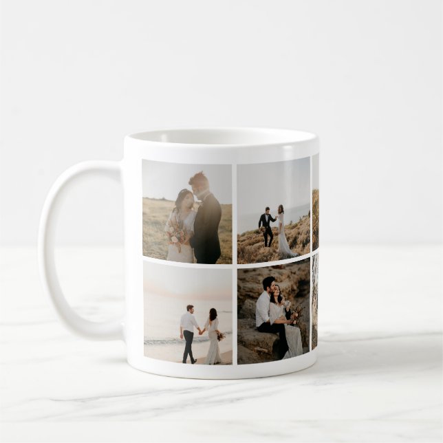 Belles aventures Mariages Photo Collage Mug (Gauche)