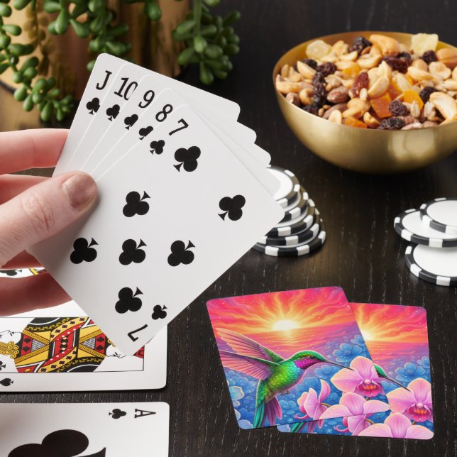 Belles Cartes à Jouer de Colibri (In Situ)