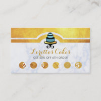 Belles cartes de fidélité de boulangerie de