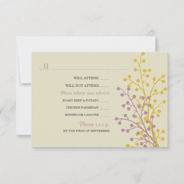 Belles Cartes RSVP Berries (Devant)