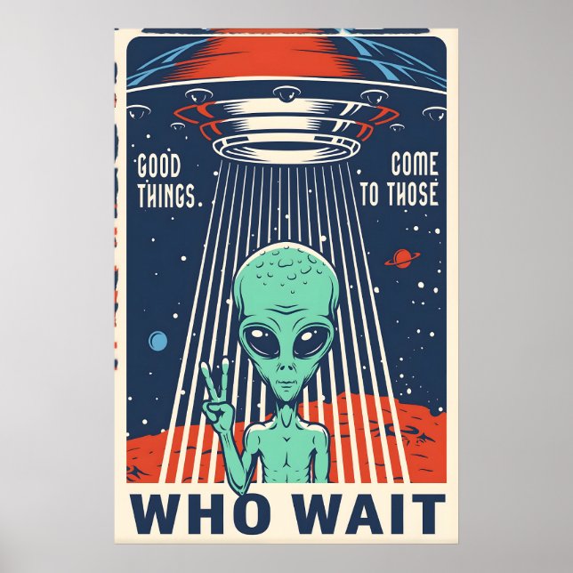 Belles Choses Alien Space Travel Poster Print  Éto (Devant)