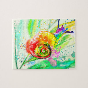 Belles couleurs Snail Puzzle Peinture