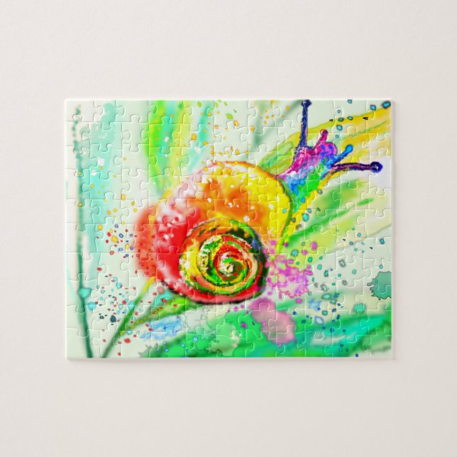 Belles couleurs Snail Puzzle Peinture (Horizontal)