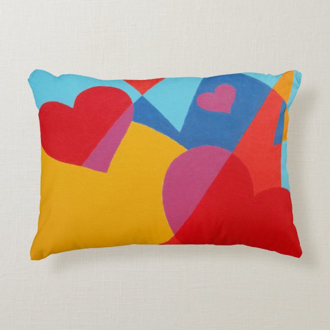 Belles couleurs vives ! Coussin décoratif (Devant)