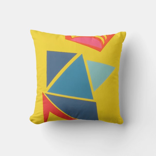 Belles couleurs vives ! Coussin décoratif (Recto)
