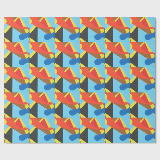 Belles couleurs vives ! Papier cadeau (Plat)