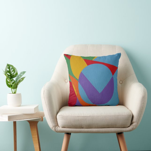 Belles et Vibrantes Couleurs! Coussin de jet (Chaise)