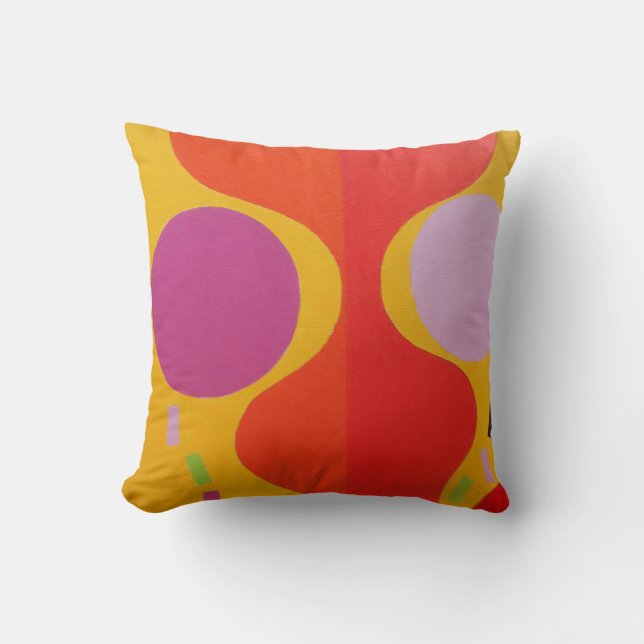 Belles et Vibrantes Couleurs! Coussin de jet (Recto)