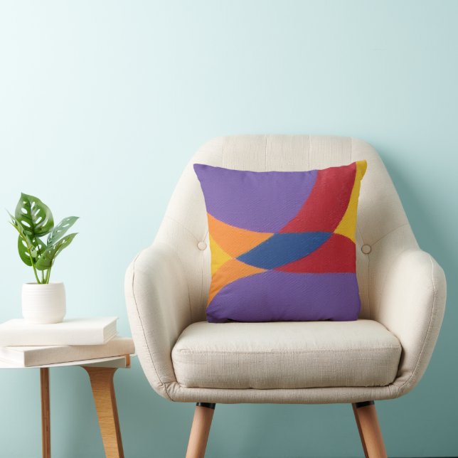 Belles et Vibrantes Couleurs! Coussin de jet (Chaise)