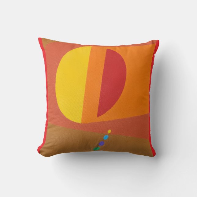 Belles et Vibrantes Couleurs! Coussin de jet (Recto)