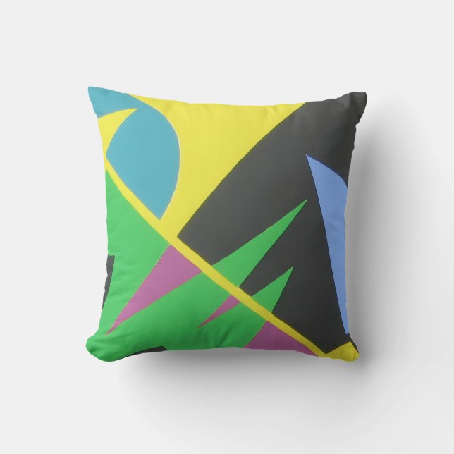 Belles et Vibrantes Couleurs! Coussin de jet (Recto)