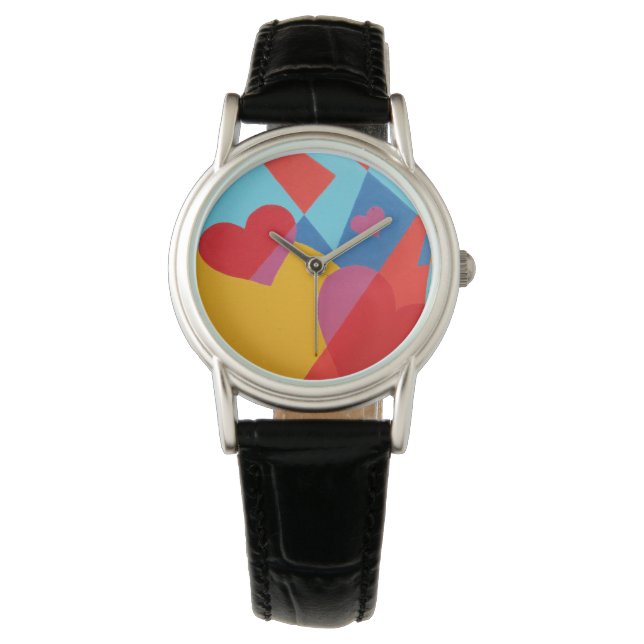 Belles et Vibrantes Couleurs! eWatch Montre (devant)