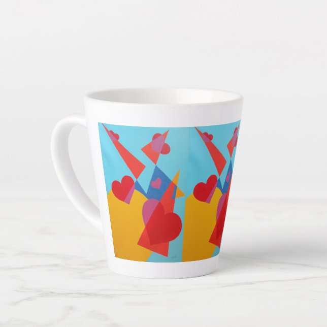Belles et Vibrantes Couleurs ! Mug Latte (Angle gauche)