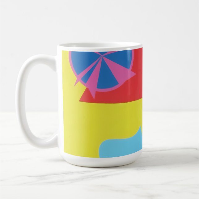 Belles et Vibrantes Couleurs ! Tasse à café (Gauche)