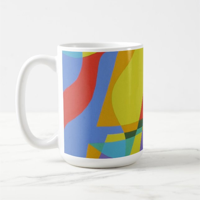 Belles et Vibrantes Couleurs ! Tasse à café (Gauche)
