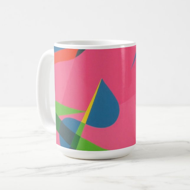 Belles et Vibrantes Couleurs ! Tasse à Café (Devant gauche)