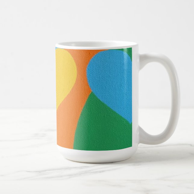 Belles et Vibrantes Couleurs ! Tasse à Café (Droite)
