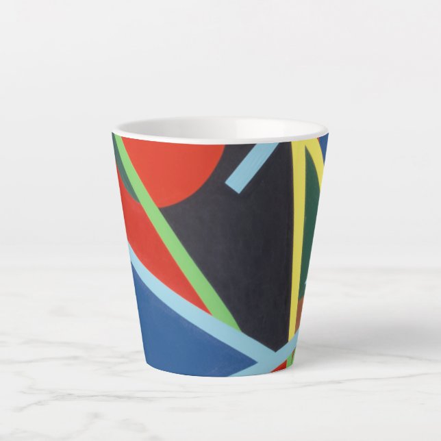 Belles et Vibrantes Couleurs ! Tasse à Latte (Devant)