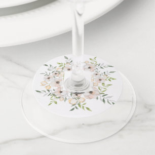 Belles étiquettes de vin Fleurs