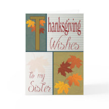 Belles feuilles d'automne Carte Thanksgiving pour 