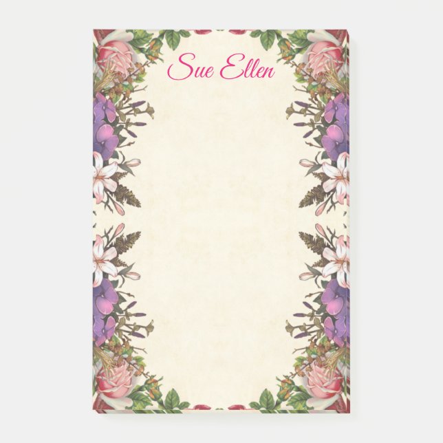 Belles fleurs 987 Notes post-it (Devant)