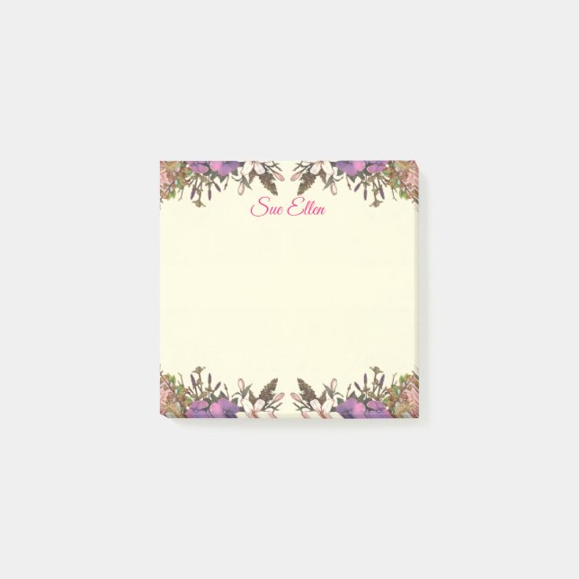 Belles fleurs 987 Notes post-it (Devant)