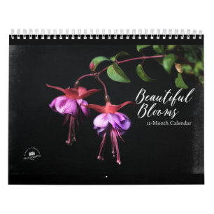 Belles fleurs Calendrier de 12 mois