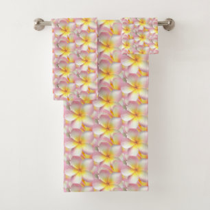 Belles fleurs de frangipanier Plumeria pastel