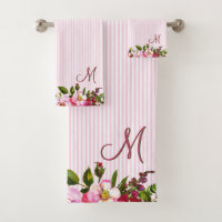 Belles fleurs de jardin sur mesure Monogrammes ray