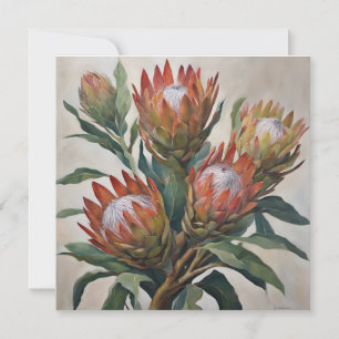 Belles fleurs de Protea d'Afrique du Sud