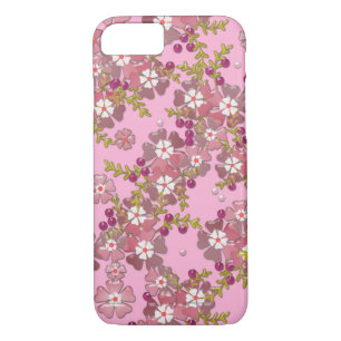 Belles fleurs de verre Coque-Mate coque iphone