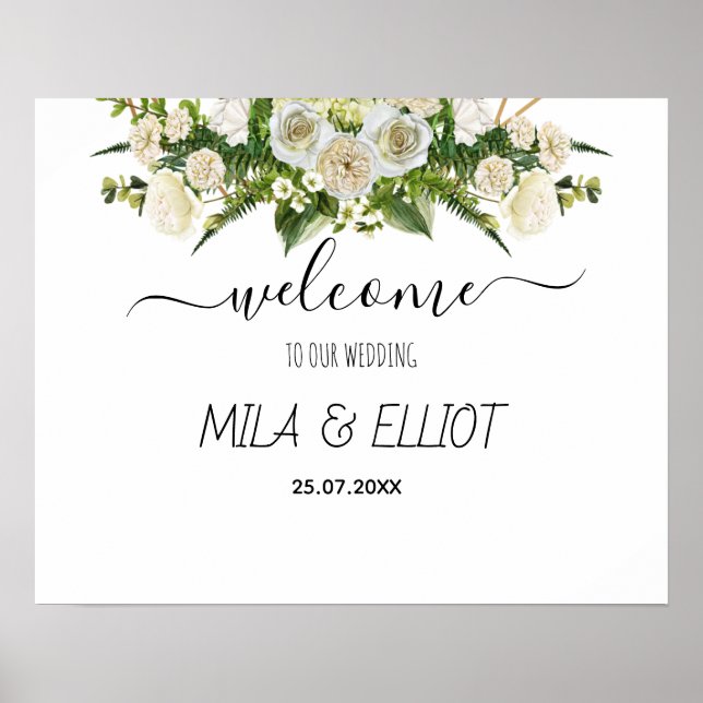 Belles fleurs et affiche d'eucalyptus (Devant)