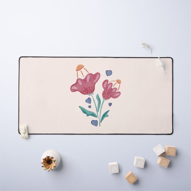 Belles fleurs psychédéliques (Tableau pour enfants)