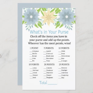 Belles fleurs Qu'est-ce qu'il y a dans votre sac à