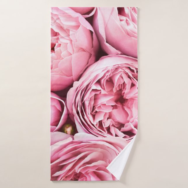 Belles fleurs roses en fleurs (Serviette de bain)