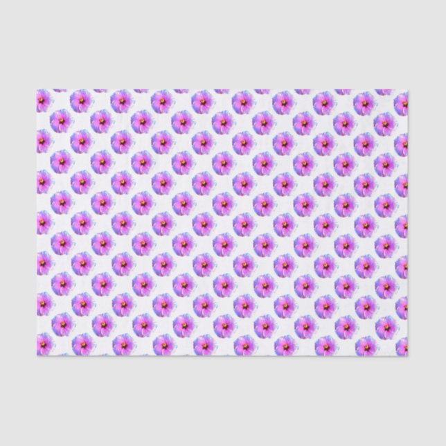 Belles fleurs roses fleurissent  Papier de soie  (Recto)