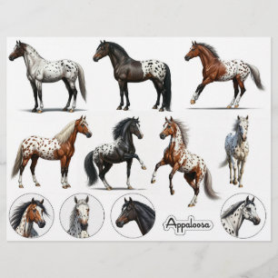 Belles illustrations d'Appaloosa Horse