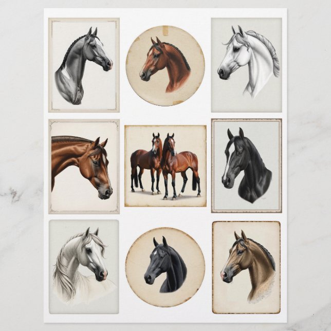 Belles illustrations de Cheval pour le Papercrafti (Devant)