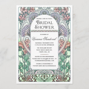 Belles invitations de Fête de la mariée de Nouveau