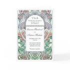 Belles invitations de mariage de Nouveau d'art