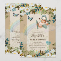 Belles Invitations pour une Baby Shower Pilote Gar