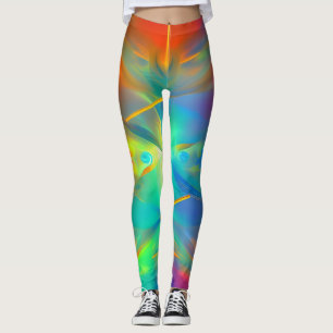 Belles Leggings d'Art Abstrait