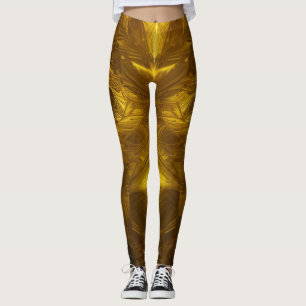 Belles Leggings d'Art Abstrait Traditionnel