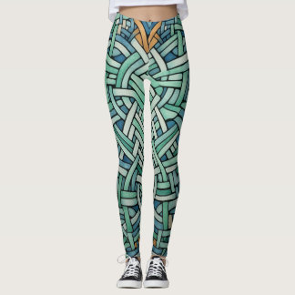 Belles Leggings d'Art Abstrait Traditionnel