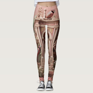 Belles Leggings d'Art Abstrait Traditionnel